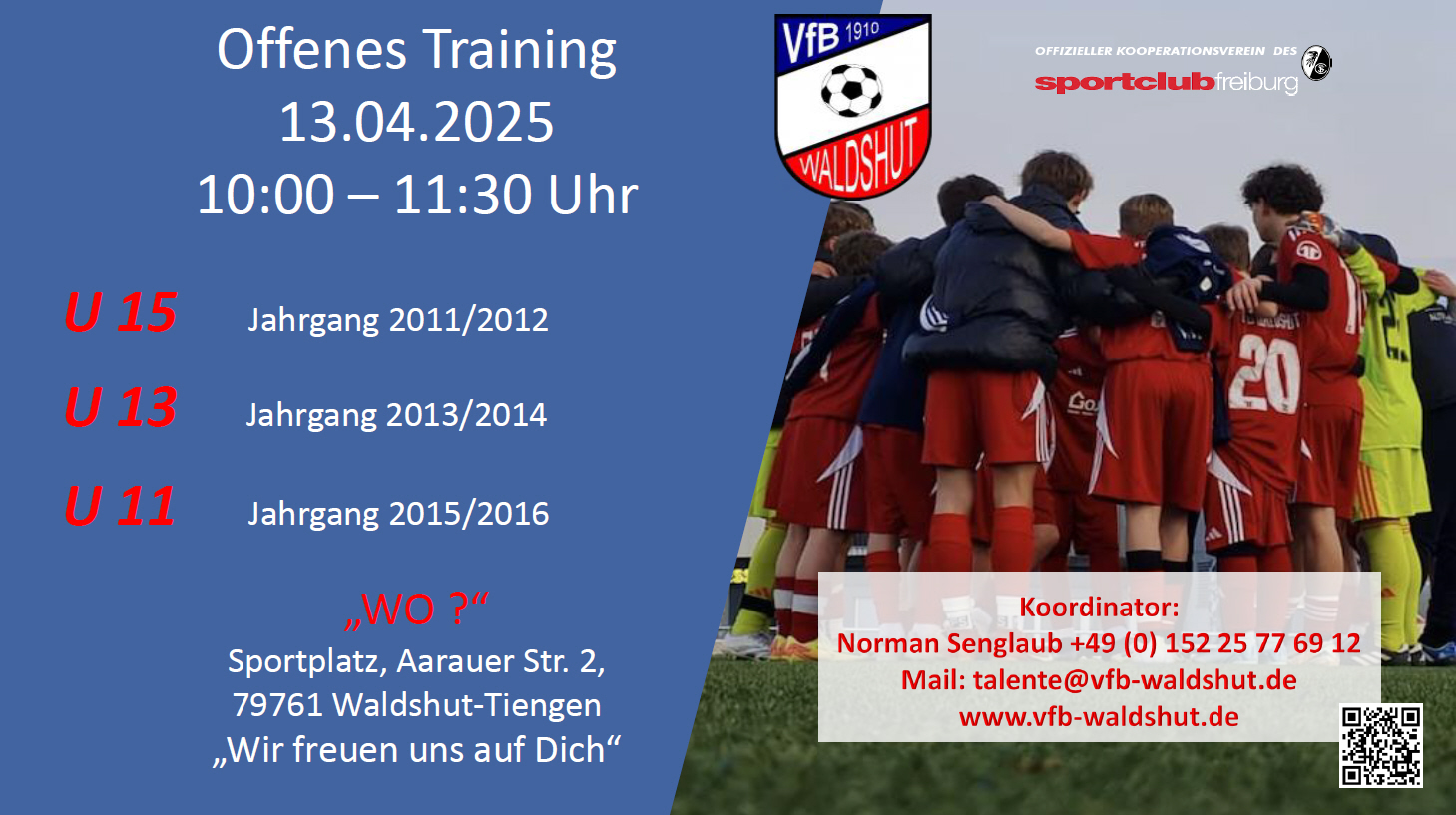 Offenes Training Junioren