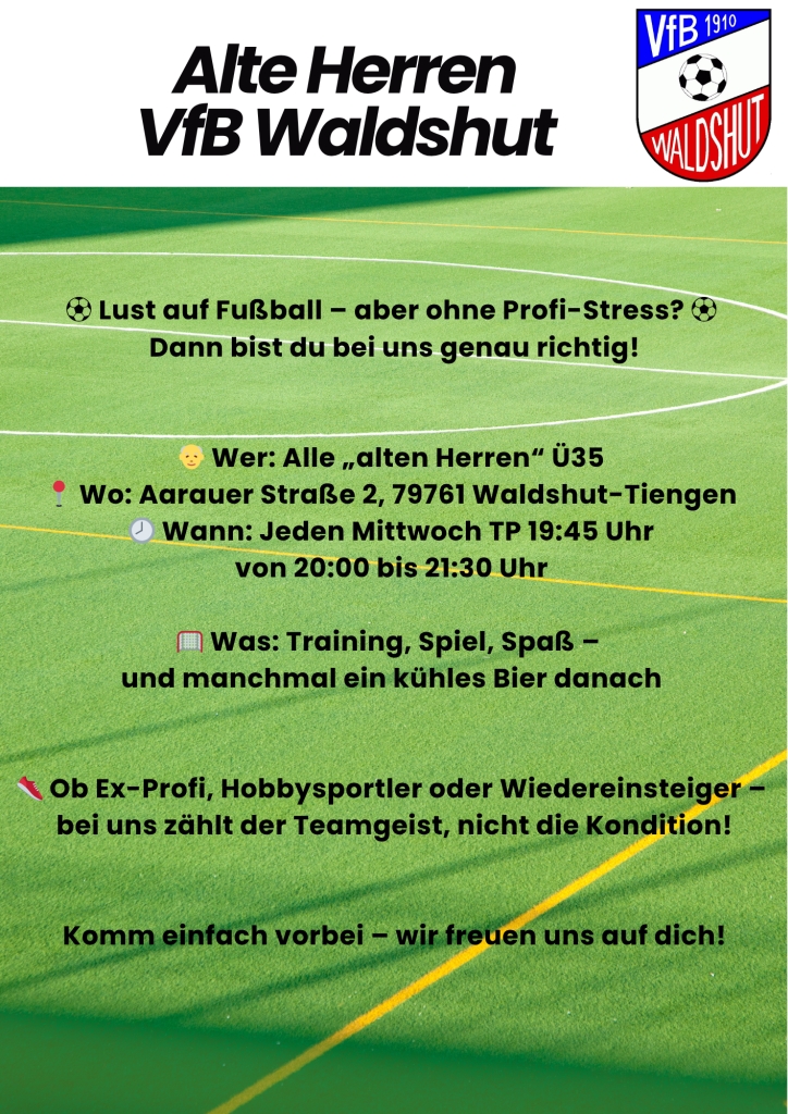 Alte Herren auf den Platz!