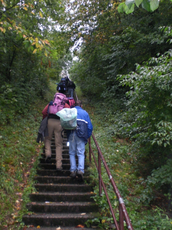 Die Treppe zum Wehratal-Stausee
Beim Anblick dieser Treppe denkt der gemeine VfBler sofort an die "Trainingstreppe" beim Waldshuter Bootshaus. Und das diese in Waldshut zum Glück nicht so lang ist wie die Wehratalstauseetreppe (Kommt auf dem Bild nicht ganz so zur Geltung).
