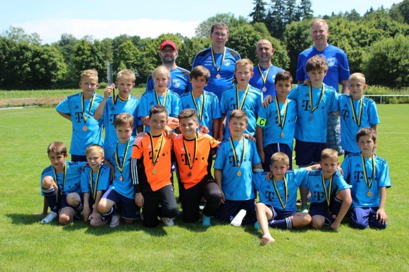 Hintere Reihe: Trainer Ben Schock, Nikolaj Janke, Vitalij Kasav, Bertram Weiss. Mitte: Maxim Kasav, Ben-Louis Brenn, Suena Herrmann, Elias Di Lorenzo, Tobias Klemm, Arkangelo Maenza, Kilian Stoll, Sergey Schmidt. Vorne: Mon Tahiri, Jonas Schock, Julian Scheibel, Daniel Janke, Tiziano Pugliese, Markus Geier, Elias Drews, Anton Klingmann, Dmitrij Mishchenko.
